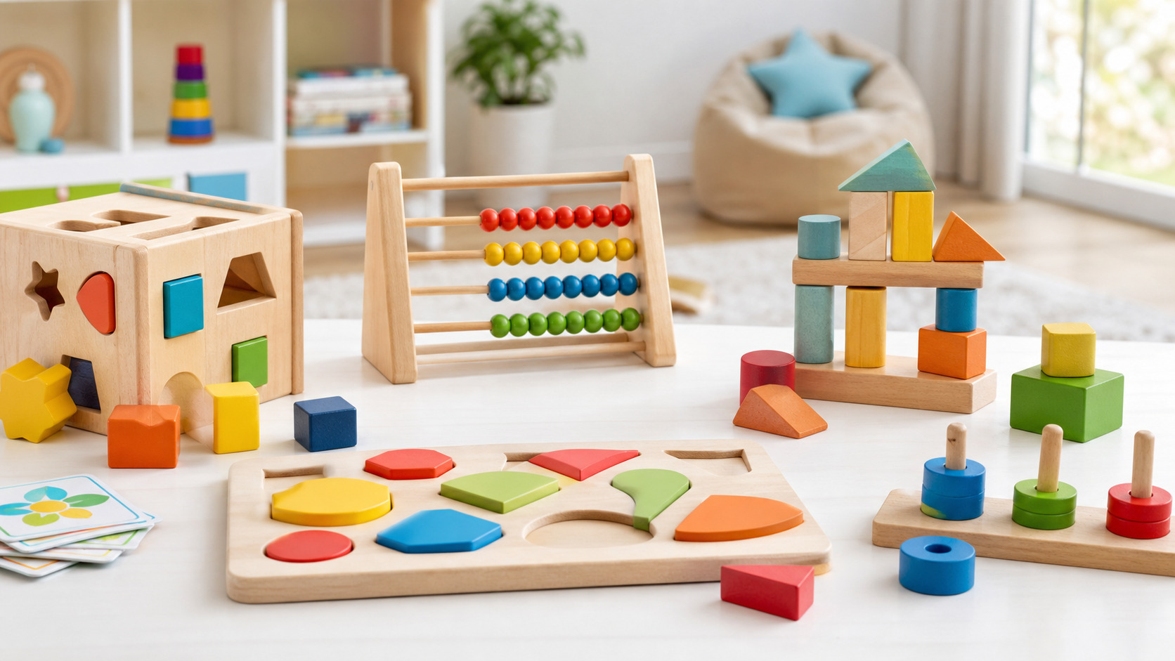 Đồ chơi giáo dục phù hợp từng độ tuổi giúp bé chơi chủ động