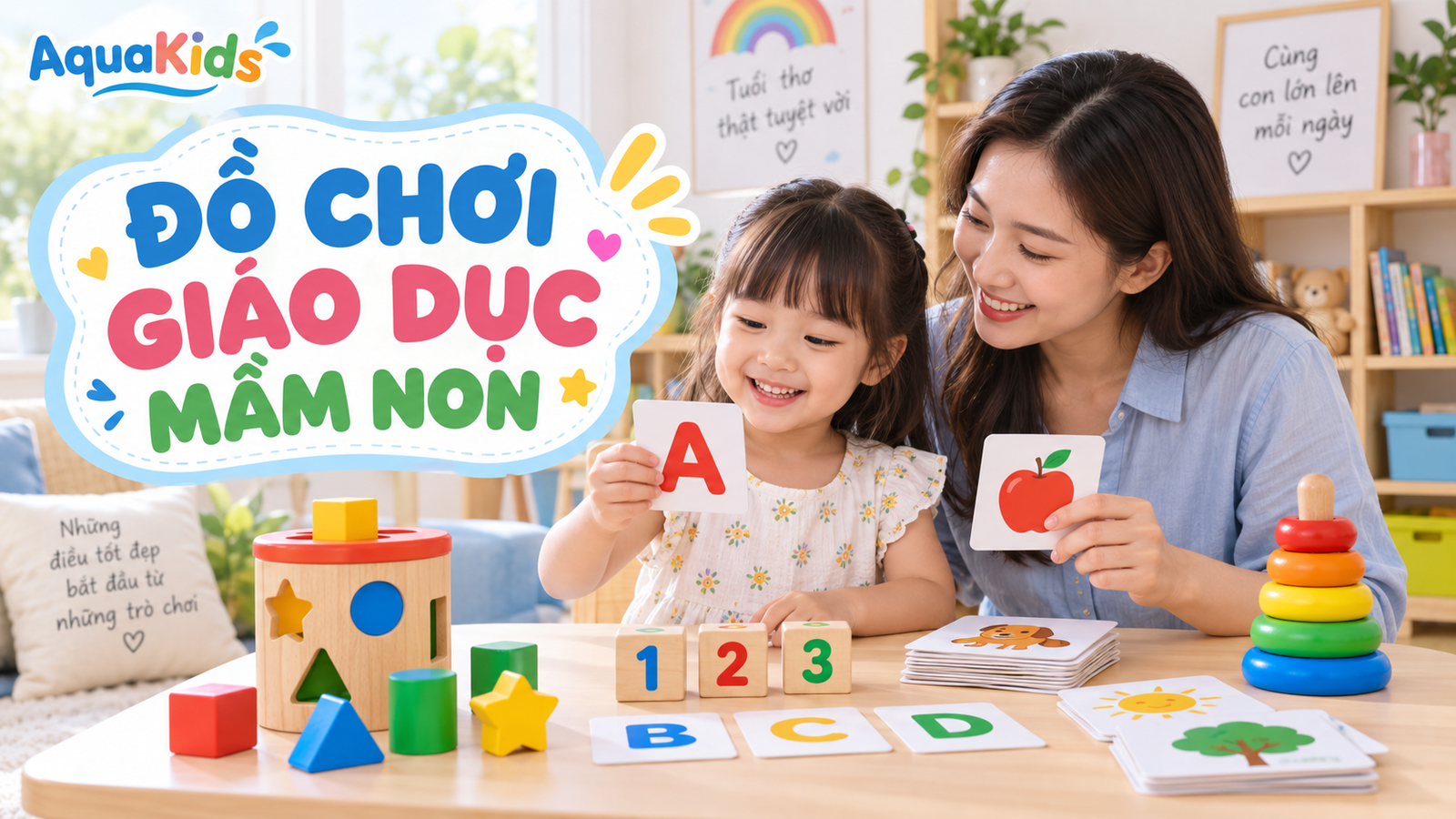 Đồ chơi giáo dục mầm non: 5 nhóm nên có trong góc chơi của bé