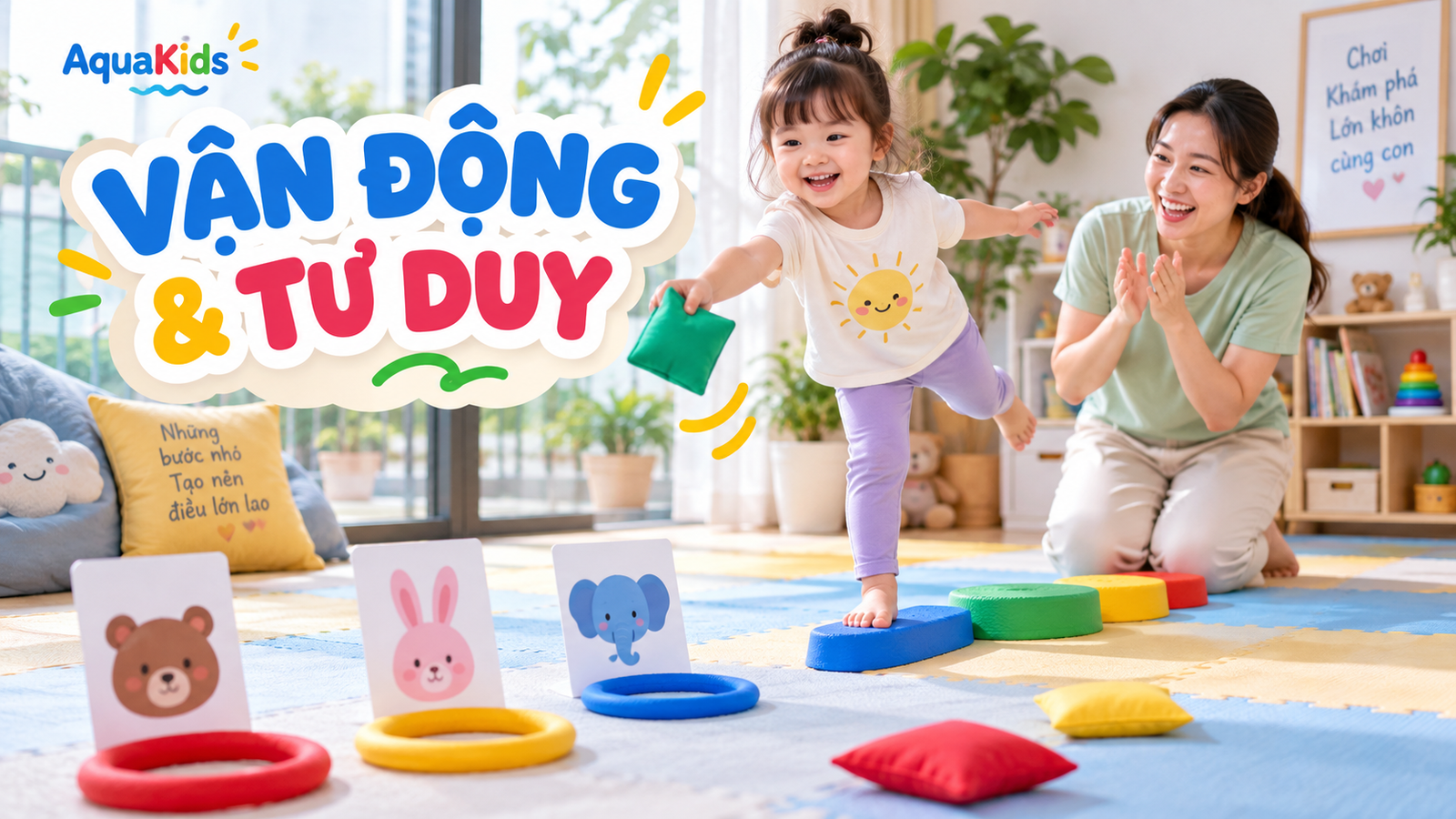 Đồ chơi vận động và tư duy cho bé: chơi khỏe mà vẫn phải nghĩ