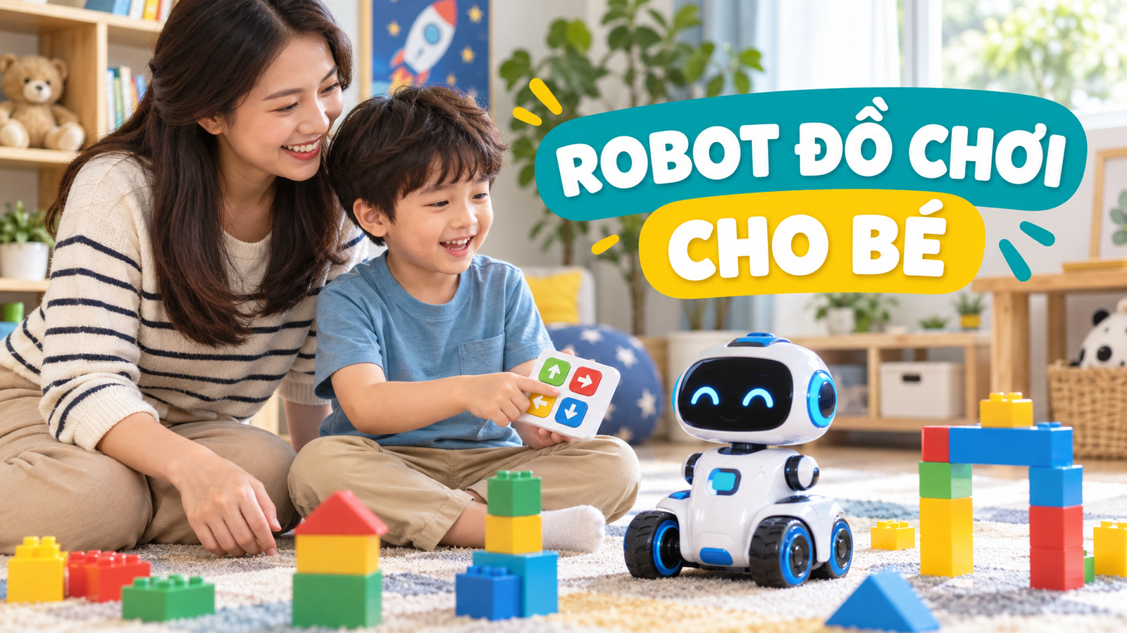 Robot đồ chơi cho bé: chọn kiểu điều khiển hay lắp ráp theo tuổi?