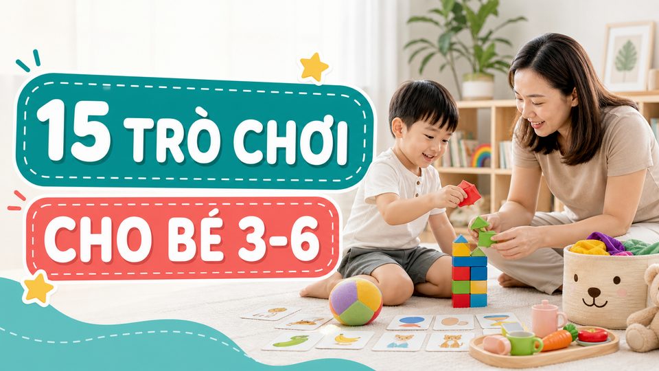 Phụ huynh chuẩn bị hoạt động trò chơi vận động nhẹ trong nhà cho bé ngày mưa cho bé độ tuổi của bé trong góc chơi an toàn