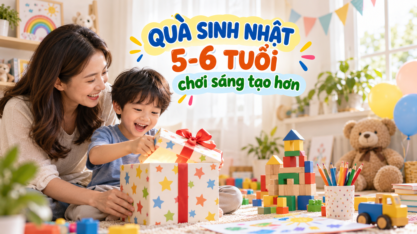 Quà sinh nhật cho bé 5-6 tuổi: 10 gợi ý giúp bé thông minh và sáng tạo hơn