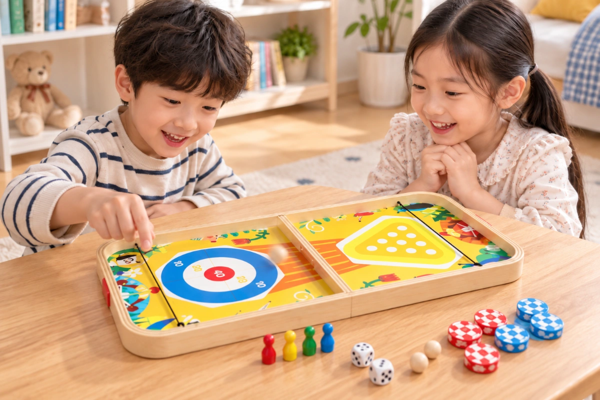 Bộ đồ chơi gỗ đa năng 5 trong 1 trí tuệ Bowling bóng & rắn rèn tư duy làm quà cho bé AquaKids