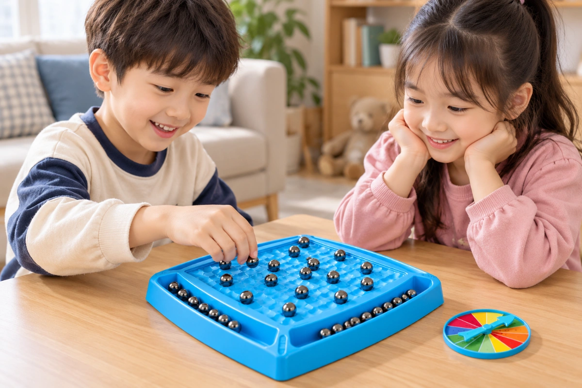 Bàn cờ đá bi nam châm trò chơi trí tuệ tư duy logic tương tác cải thiện tập trung và phán đoán cho bé AquaKids