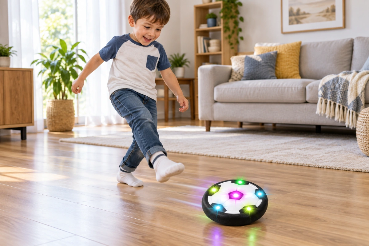 Đồ chơi bóng đá trong nhà cho trẻ em nổi ngoài trời có đèn nhạc chống va đập an toàn cho bé AquaKids