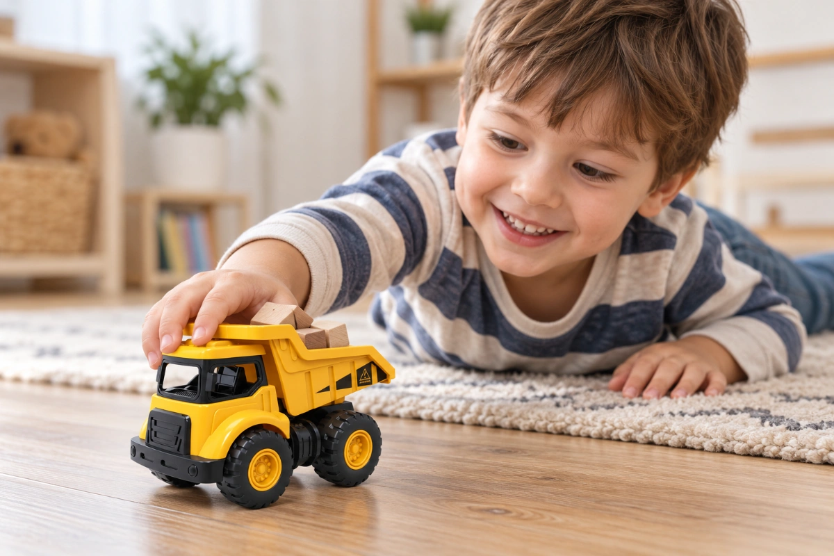 Xe thi công đồ chơi ô tô công trình xe tải xe cẩu xe ben trợ lực quán tính cho bé trai