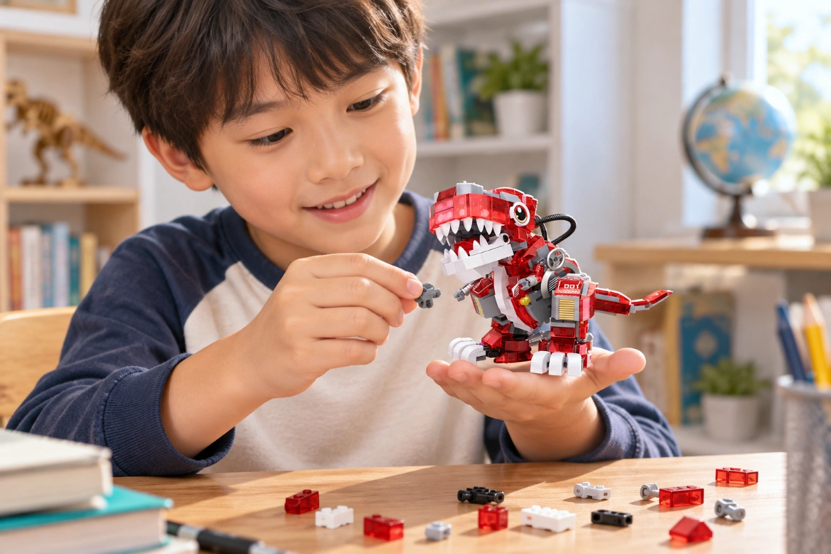 Mô hình lắp ráp khủng long bạo chúa jurassic park dạ quang 3D cho bé