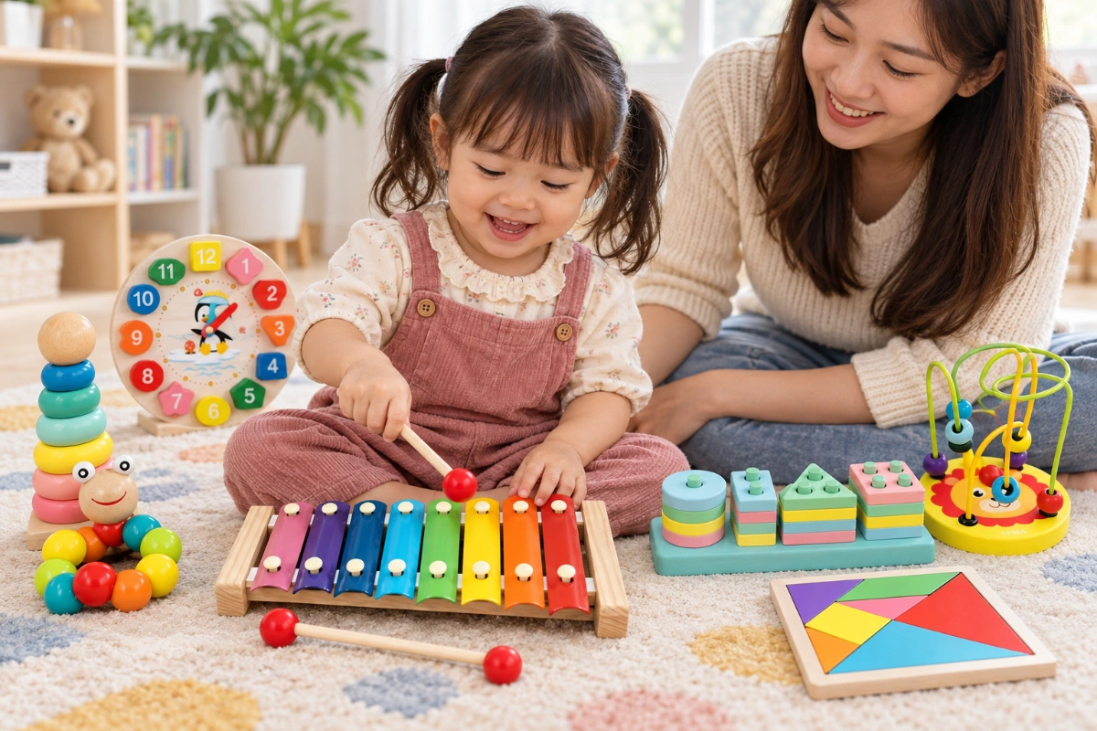 Đồ chơi Montessori bằng gỗ cho bé - Bộ giáo cụ phát triển trí tuệ, rèn luyện kỹ năng vận động tinh