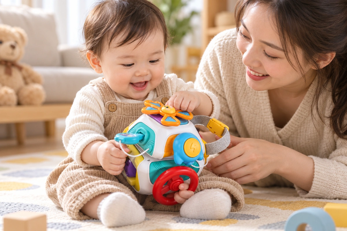 Đồ chơi Montessori bằng gỗ cho bé - Khối bận rộn phát triển trí tuệ, rèn luyện kỹ năng vận động tinh