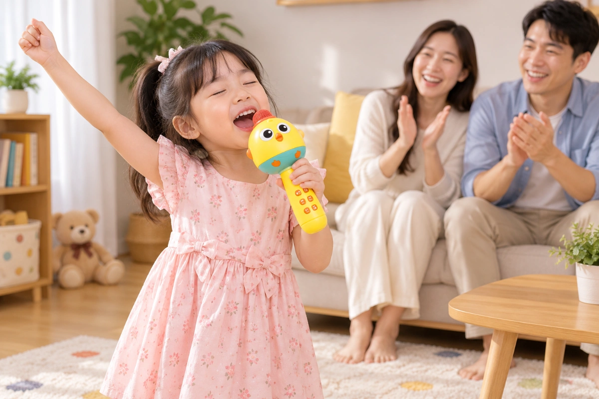 [Mẫu mới2026] Micro cho trẻ em kèm sạc - 3 chế độ hát phát nhạc blutooth & biến giọng siêu vui AquaKids