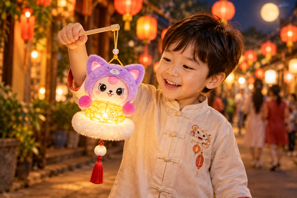 Đèn lồng trung thu Baby mẫu đẹp trang trí tết thiếu nhi nhân vật đáng yêu làm quà tặng bé gái, bé trai AquaKids