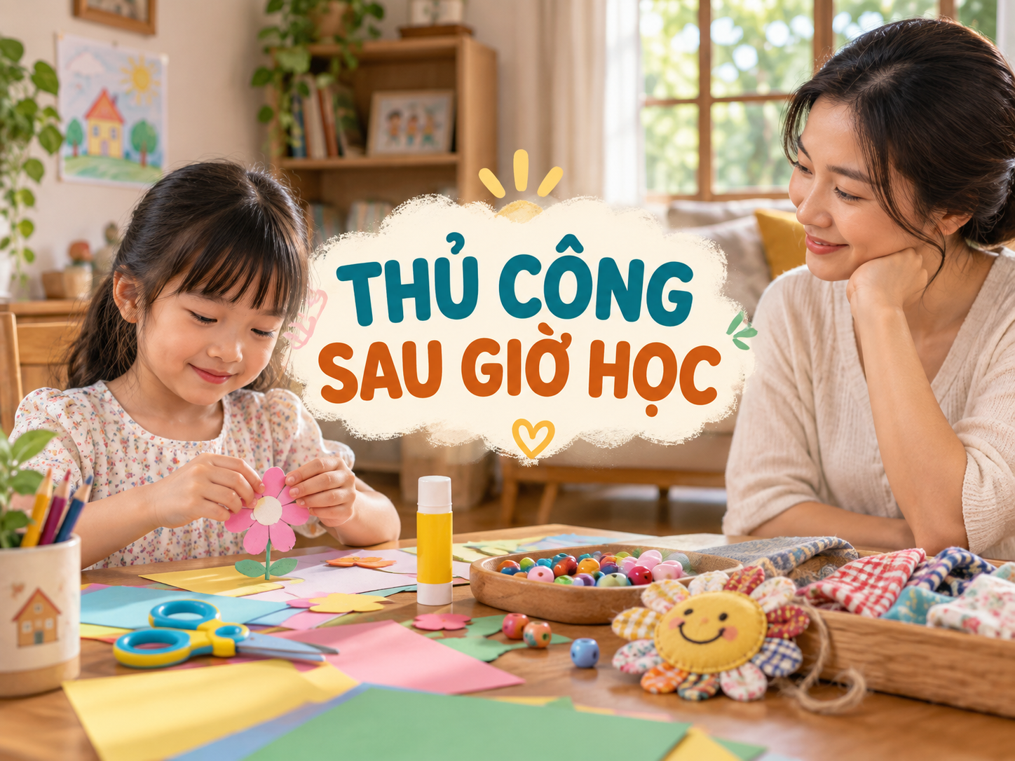 Đồ chơi thủ công cho bé sau giờ học: 7 cách chơi yên tĩnh mà vẫn sáng tạo