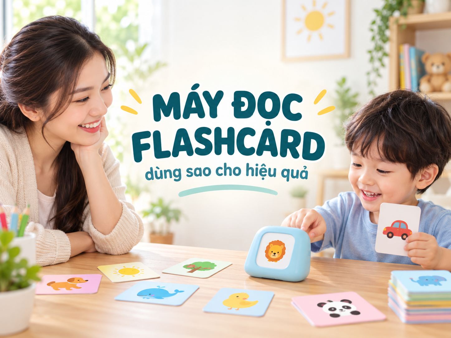 Máy đọc thẻ flashcard cho bé có đáng mua không? Cách dùng để con học tiếng Anh tự nhiên