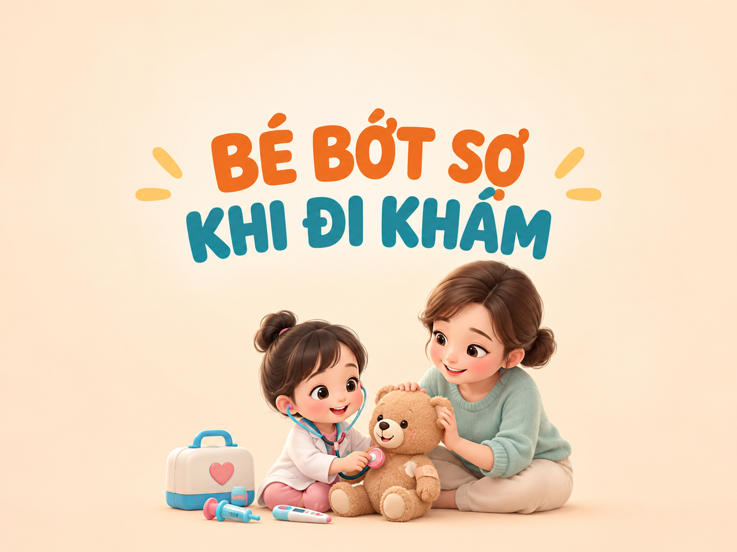 Đồ chơi bác sĩ cho bé: cách chơi nhập vai giúp con bớt sợ đi khám