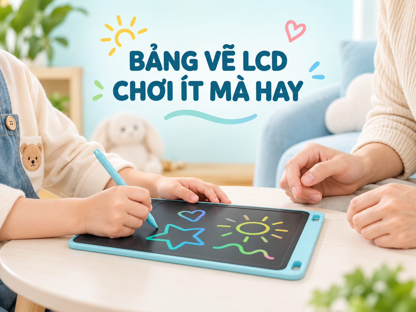 Bảng vẽ LCD cho bé có đáng mua không? Gợi ý dùng để con bớt xem màn hình