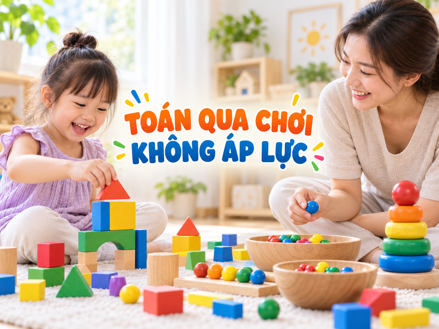 Đồ chơi toán học cho bé 4-6 tuổi: chọn sao để con học số mà không áp lực?