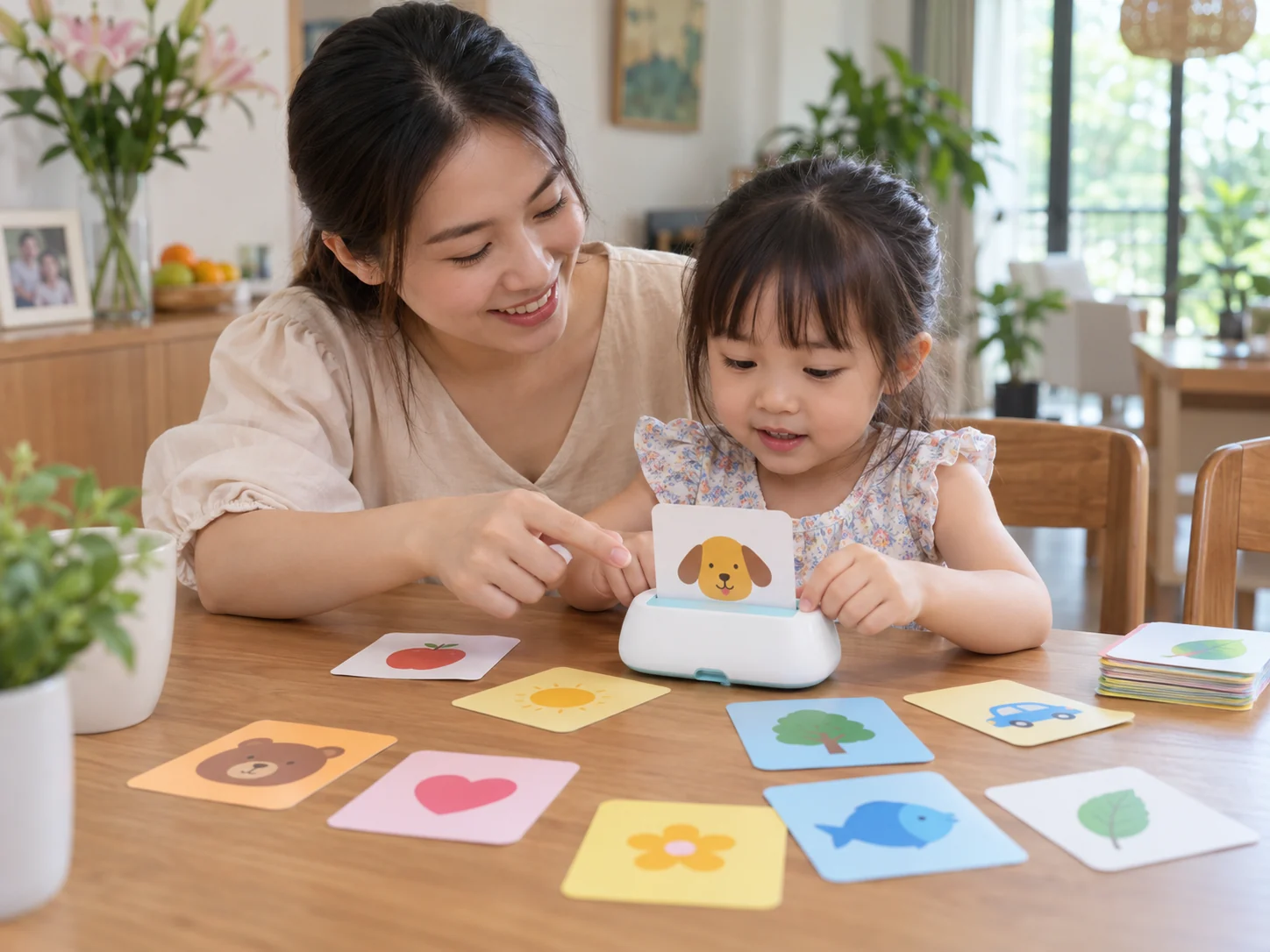 Minh họa 1 cho bài Máy đọc thẻ flashcard cho bé có đáng mua không? Cách dùng để con học tiếng Anh tự nhiên