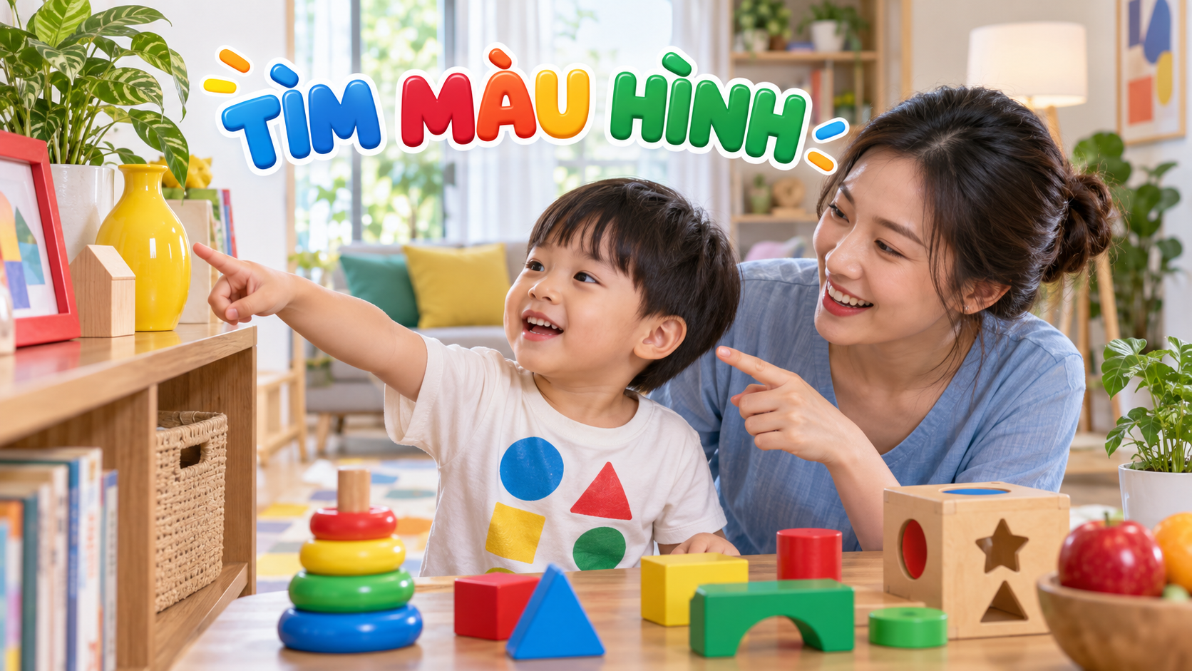 Trò chơi quan sát cho bé: 7 cách tìm màu, hình và chi tiết quanh nhà