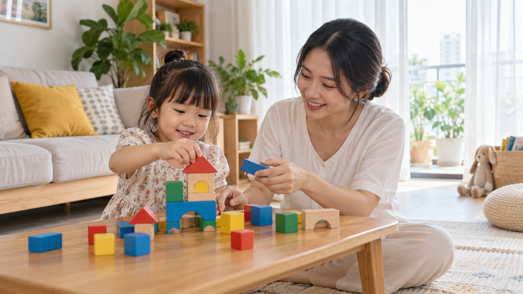 Phụ huynh chuẩn bị hoạt động 7 hoạt động cuối tuần cho bé tại nhà giúp cả nhà gắn kết cho bé độ tuổi của bé trong góc chơi an toàn