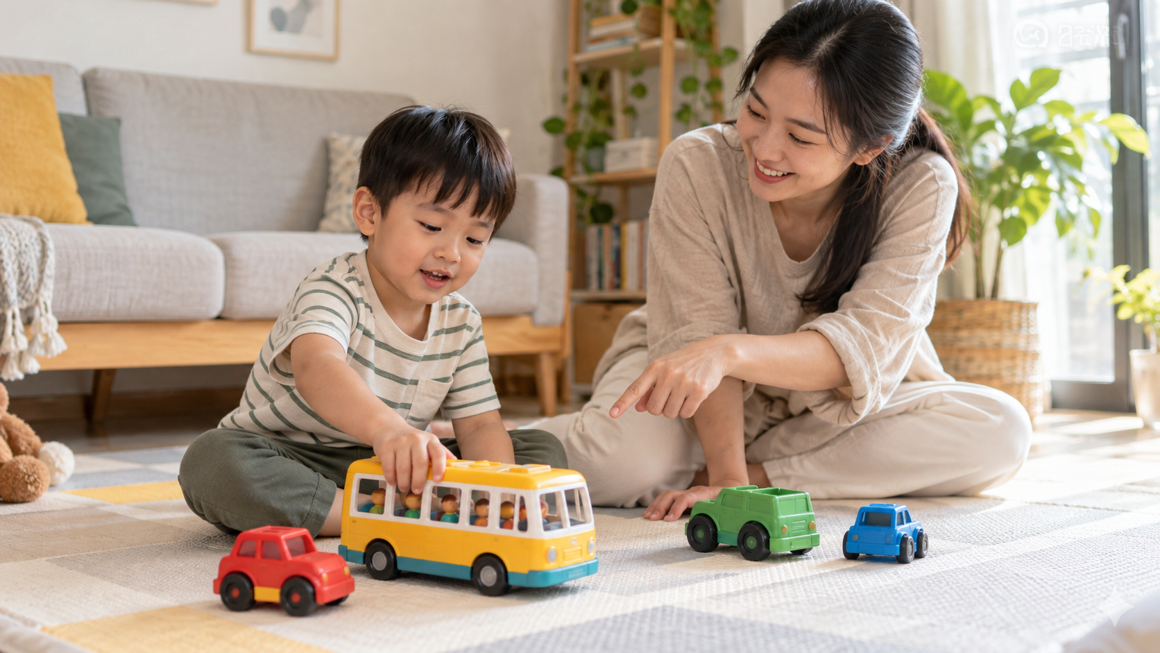 Minh họa 1 cho bài Xe buýt đồ chơi cho bé: biến chuyến đi giả vờ thành giờ kể chuyện