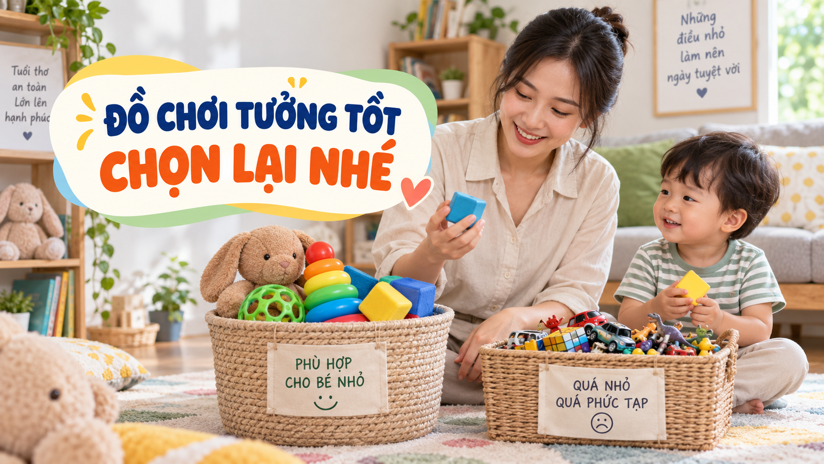 Đồ chơi tưởng tốt nhưng chưa hợp bé 2-3 tuổi: cha mẹ nên nhìn lại gì?