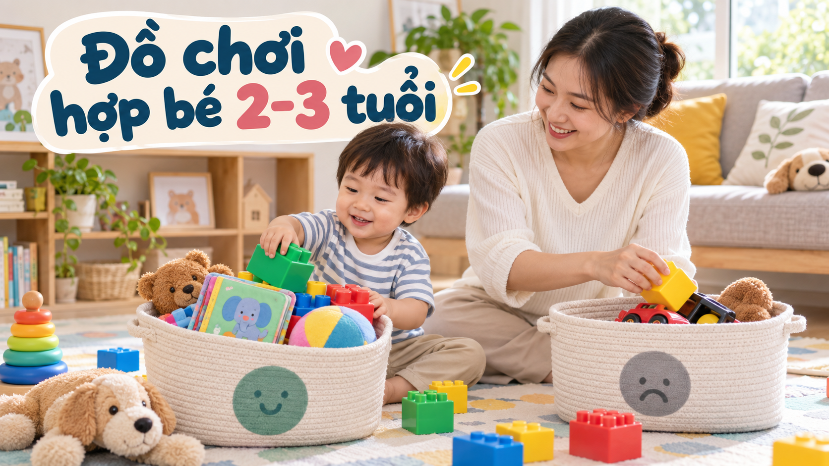 Đồ chơi hợp bé 2-3 tuổi: 6 dấu hiệu cha mẹ có thể tự kiểm tra