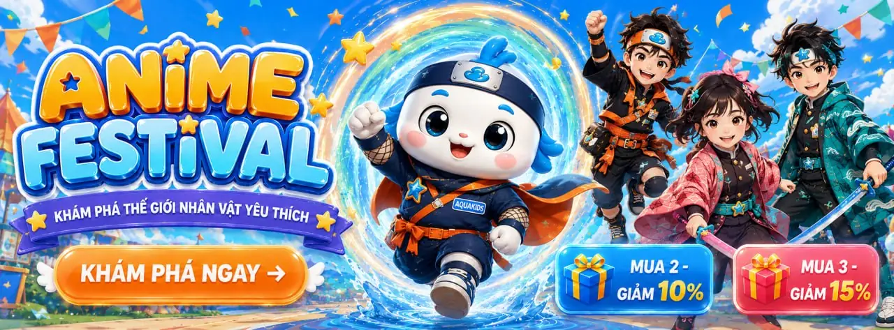 Thế giới nhân vật hoạt hình bé yêu thích