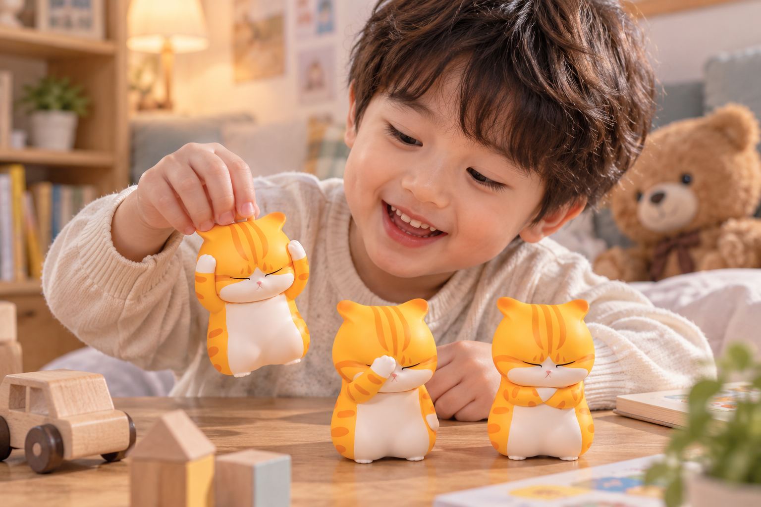 Đồ chơi Squishy Mèo Bất Lực bóp xả stress siêu mềm cute đáng yêu Aquakids - Ảnh lifestyle / cách chơi