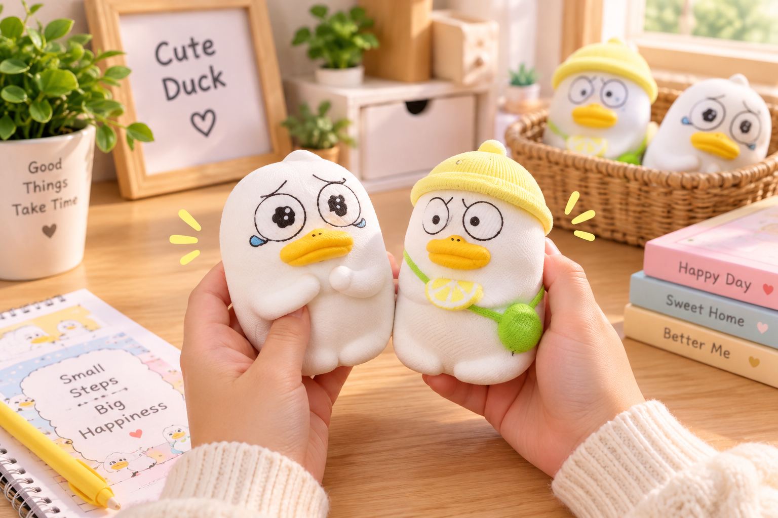 Đồ chơi Squishy Vịt Ducky bóp xả stress siêu mềm cute đáng yêu Aquakids - Ảnh lifestyle / cách chơi