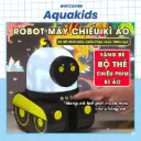 Robot đèn chiếu 3in1 mini kết nối blutooth chiếu sao star vừa là đèn ngủ đèn trang trí vừa phát nhạc