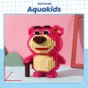 Bộ Lắp ráp gấu dâu Lotso cỡ lớn to bự lắp ráp nhân vật hoạt hình Aquakids