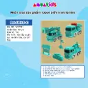 Đồ chơi lắp ráp robot biến hình từ tính 8 in 1 robot biến hình kèm hộp đựng cao cấp AquaKids
