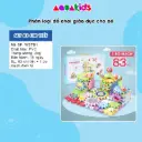 Bộ đồ chơi lắp ghép xếp hình bánh răng chuyển động, vòng xoay 83, 165, 203 chi tiết AquaKids