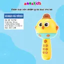 [Mẫu mới2026] Micro cho trẻ em kèm sạc - 3 chế độ hát phát nhạc blutooth & biến giọng siêu vui AquaKids