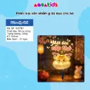 Lồng đèn trung thu giỏ tre thỏ ngọc có đèn trang trí mẫu mới 2 thỏ cho trung thu 2026 AquaKids