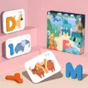 Bộ thẻ chữ cái và số đếm Alphabet cho bé đồ chơi giáo dục giúp bé nhận biết được chữ và số Aquakids