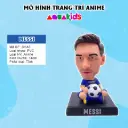 Mô hình cầu thủ đá bóng Messi Ronaldo David Beckham nhân vật hoạt hình lắc đầu decor bàn học xe ô tô giá rẻ Aquakids