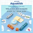Bộ đồ chơi đánh vần Tiếng Anh bằng gỗ học chữ cái vui nhộn, phát triển trí não cho trẻ em Aquakids