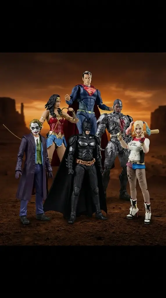 Mô hình siêu nhân superman batman người dơi spiderman joker deadpool có khớp siêu anh hùng DC Marvel đồ chơi