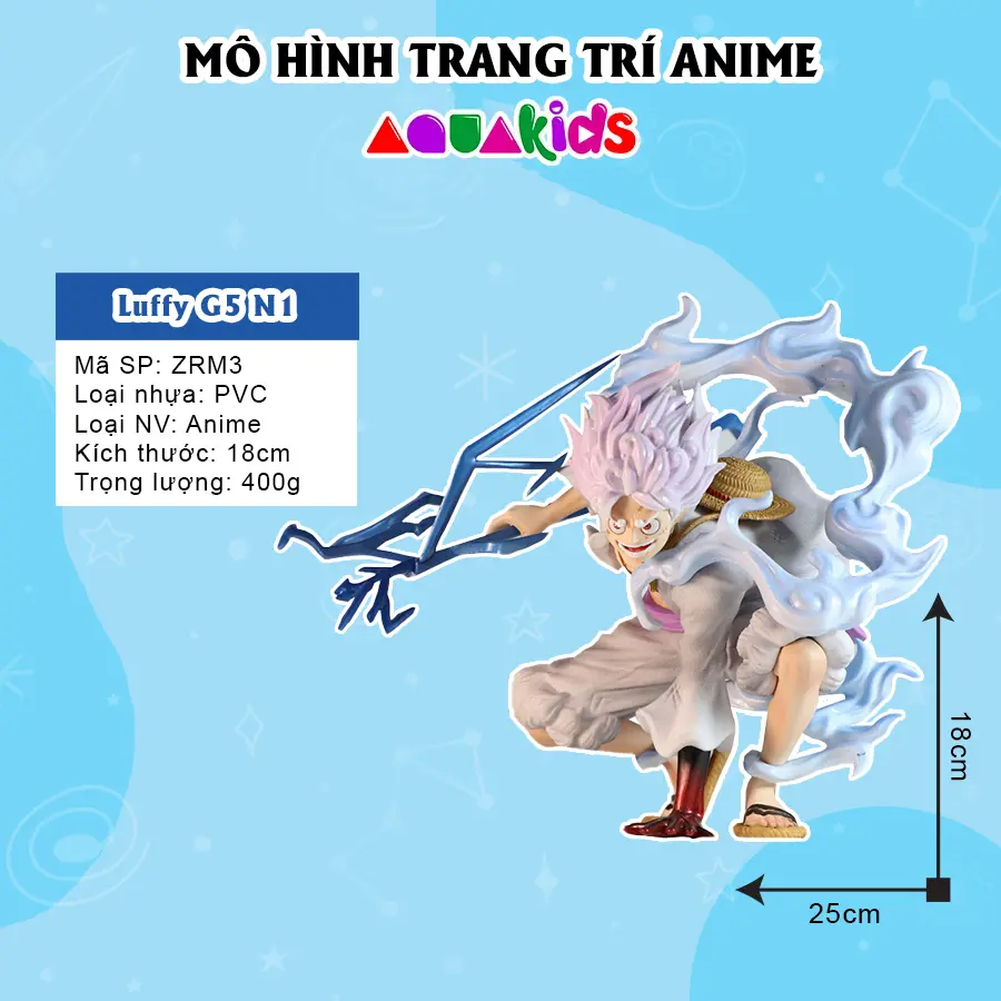 Mô hình one piece zoro nhân vật decor Zoro Quỷ Vương Ashura bản nhỏ 21cm quà tặng bạn trai bạn gái AquaKids