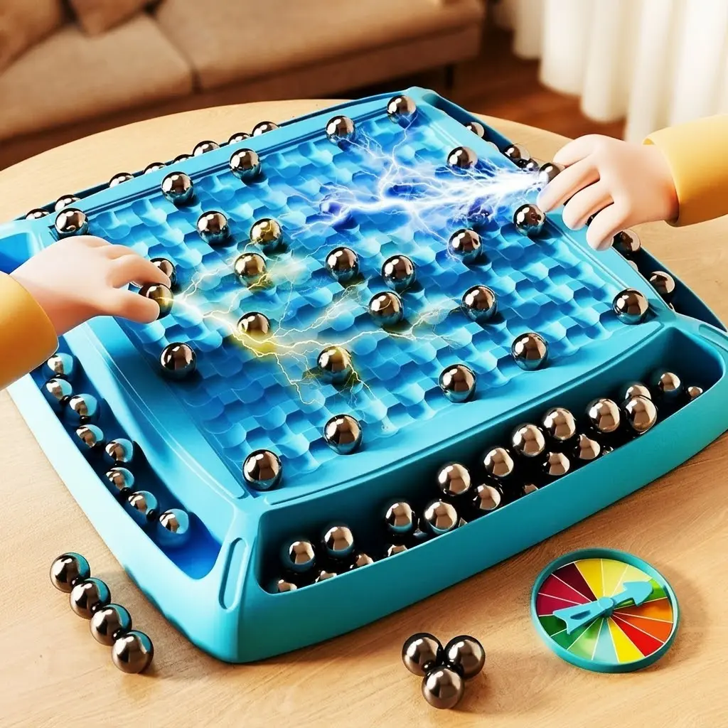 Bàn cờ đá bi nam châm trò chơi trí tuệ tư duy logic tương tác cải thiện tập trung và phán đoán cho bé AquaKids