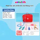 Bộ đồ chơi bác sĩ bằng gỗ thông minh 40 chi tiết cho bé mô phỏng thiết bị y tế nhập vai bác sĩ khám bệnh nha khoa y tá AquaKids