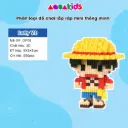 Mô hình one piece mini luffy zoro naruto và các nhân vật lắp ráp xếp hình anime nhỏ giá rẻ