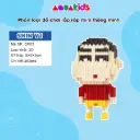 Đồ chơi mini Shin mô hình lắp ráp 3D nhân vật hoạt hình Cậu Bé Bút Chì