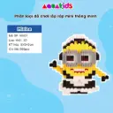 Đồ chơi lắp ráp mini minions xếp hình lắp ráp thông minh 3D cho bé Minion AquaKids