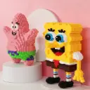 Bộ mô hình bọt biển sao biển lắp ráp 3D xếp hình nhân vật SpongeBob dễ thương cute cho bé kích thước 27 -35cm AquaKids