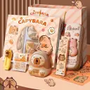 Bộ văn phòng phẩm quà tặng chủ đề nhân vật capybara kuromi melody AquaKids
