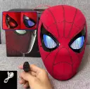 [Mẫu Mới 2025] Mặt Nạ Hóa Trang Người Nhện Spiderman nháy mắt được Tỉ Lệ 1: 1, điều khiển từ xa mắt phát sáng