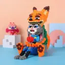 Mô hình đồ chơi lắp ráp cáo thỏ Zootopia nhân vật hoạt hình cỡ lớn 35cm