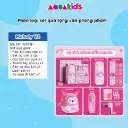 Set văn phòng phẩm hoạt hình nhân vật my Melody Kuromi Capybara cho bé tiểu học AquaKids